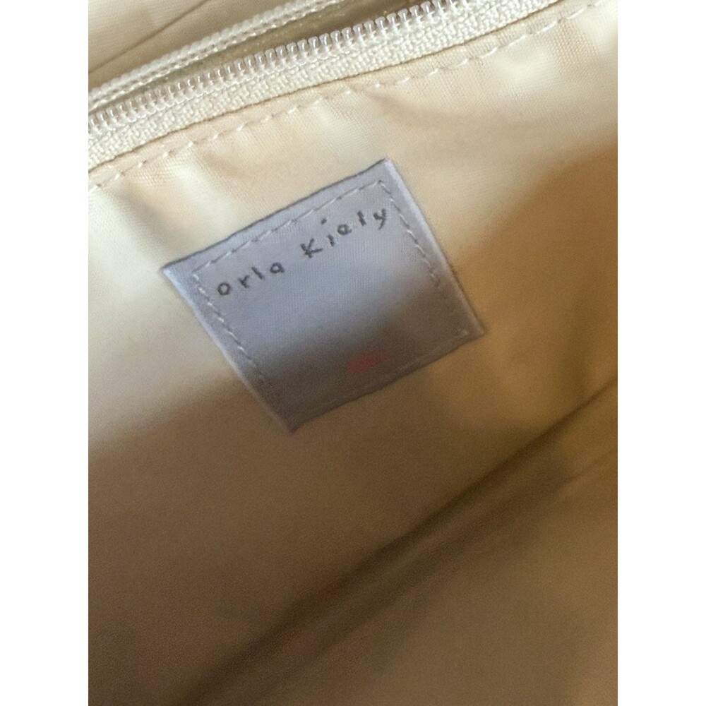 ORLA KIELY Zip Wallet Classic Ivy Cream on Tan - 8x4 ½ - Pre-Owned Flower Spot - Picture 4 of 4